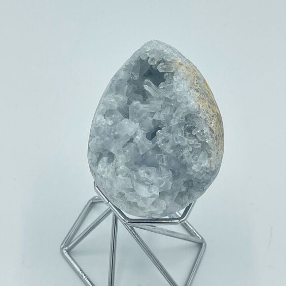 Celestine egg crystal carving stone points light blue 2.5” - Picture 4 of 11